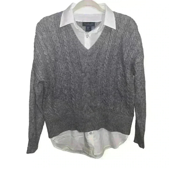 Rachel Zoe Cable Knit COZY SWEATER VEST Size XS Relaxed Fit - Picture 1 of 4